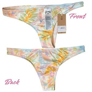 Billabong Multicolor Floral Bikini Bottom Swimwear, NWT!!